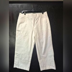 Dockers Wide White Capri Pants
